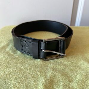 Timberland Black Leather Belt. Size 42
